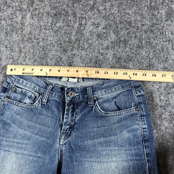 Lucky Brand Classic Rider Crop Jeans Womens 6/28 Blue Medium Wash Denim Stretch - Picture 5 of 16